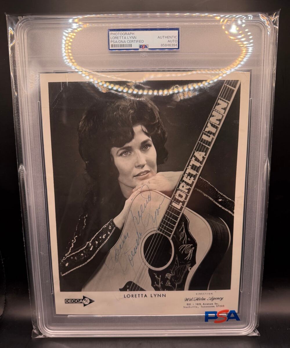 Early RARE 1960s Loretta Lynn Autograph Signed PSA Country Music Women Enough
